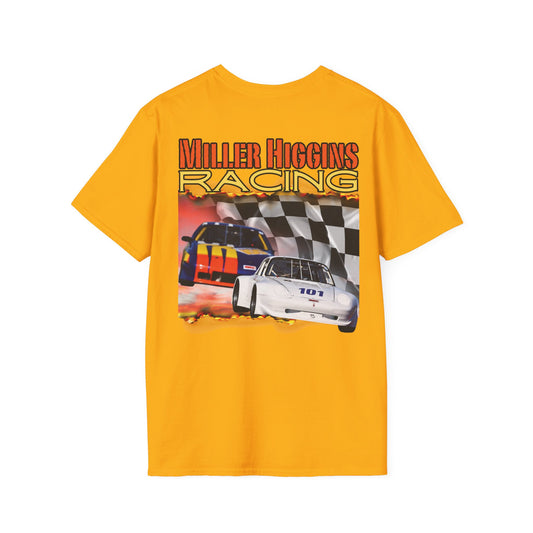 High Res Miller Higgins Racing Graphic Tee, Unisex Race Day Shirt, Motorsport Apparel, Gift for Car Lovers, Vintage Racing T-Shirt, Summer Sportswear