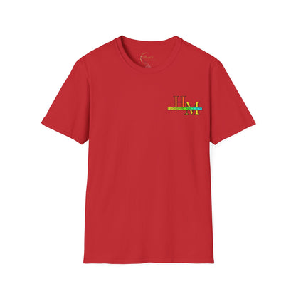 High Res Higgins Miller Soft Style T with flag, Race Day Unisex T-Shirt, Car Racing Shirt, Motorsports Apparel, Gift for Racing Fans, Casual Streetwear.