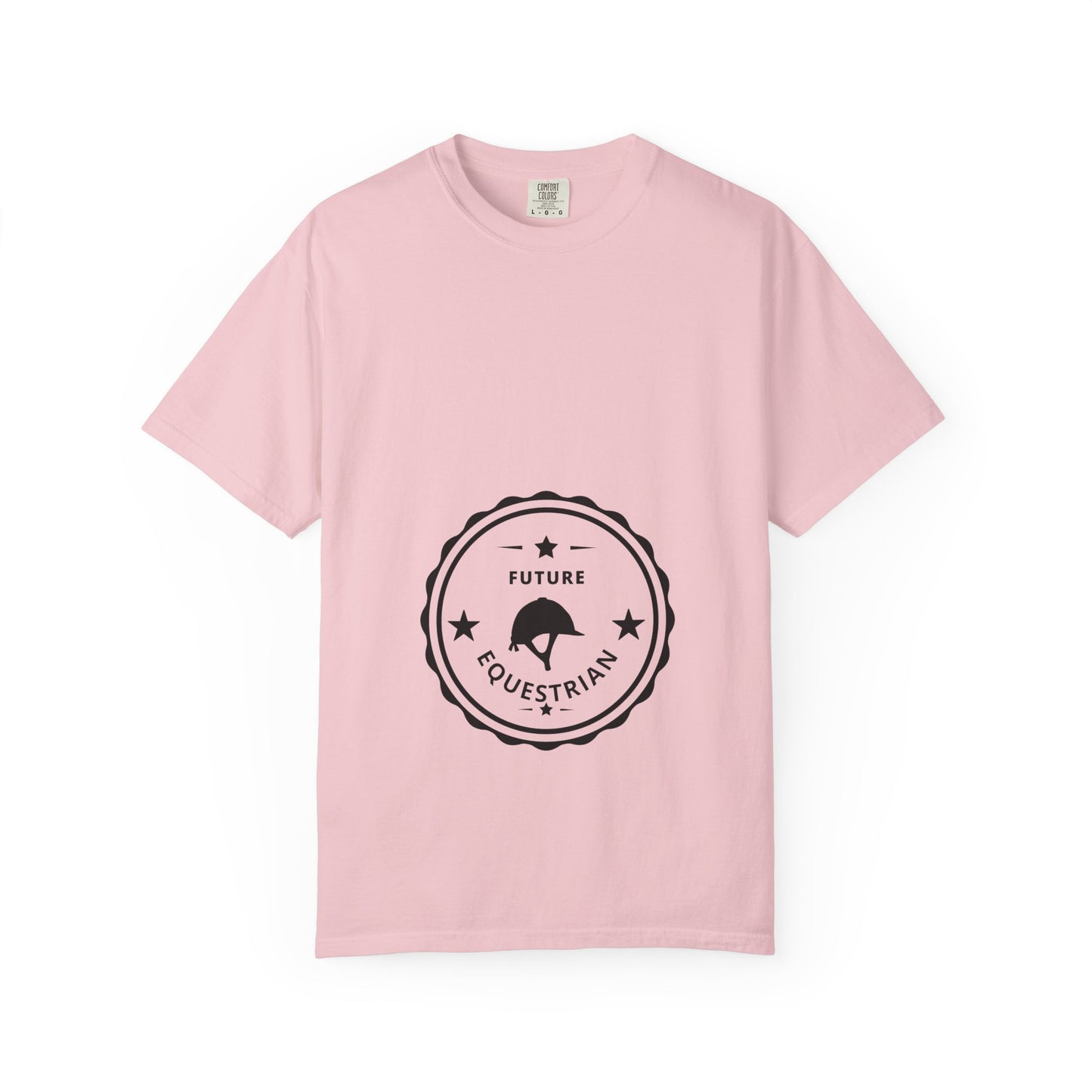 Comfort Colors "Future Equestrian" T-Shirt — Maternity English Helmet Shirt