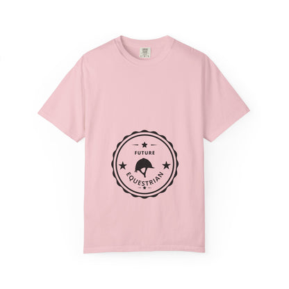 Comfort Colors "Future Equestrian" T-Shirt — Maternity English Helmet Shirt