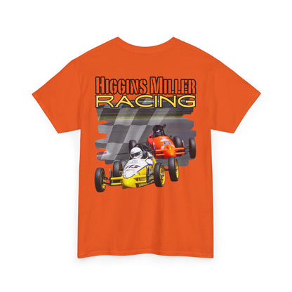 High Res Higgins Miller checkered flag T, Racing Enthusiast Heavy Cotton Tee, Unisex Cotton Tee, Motorsport Tee, Gift for Dad, Racing Fan Apparel, Racing Event Shirt