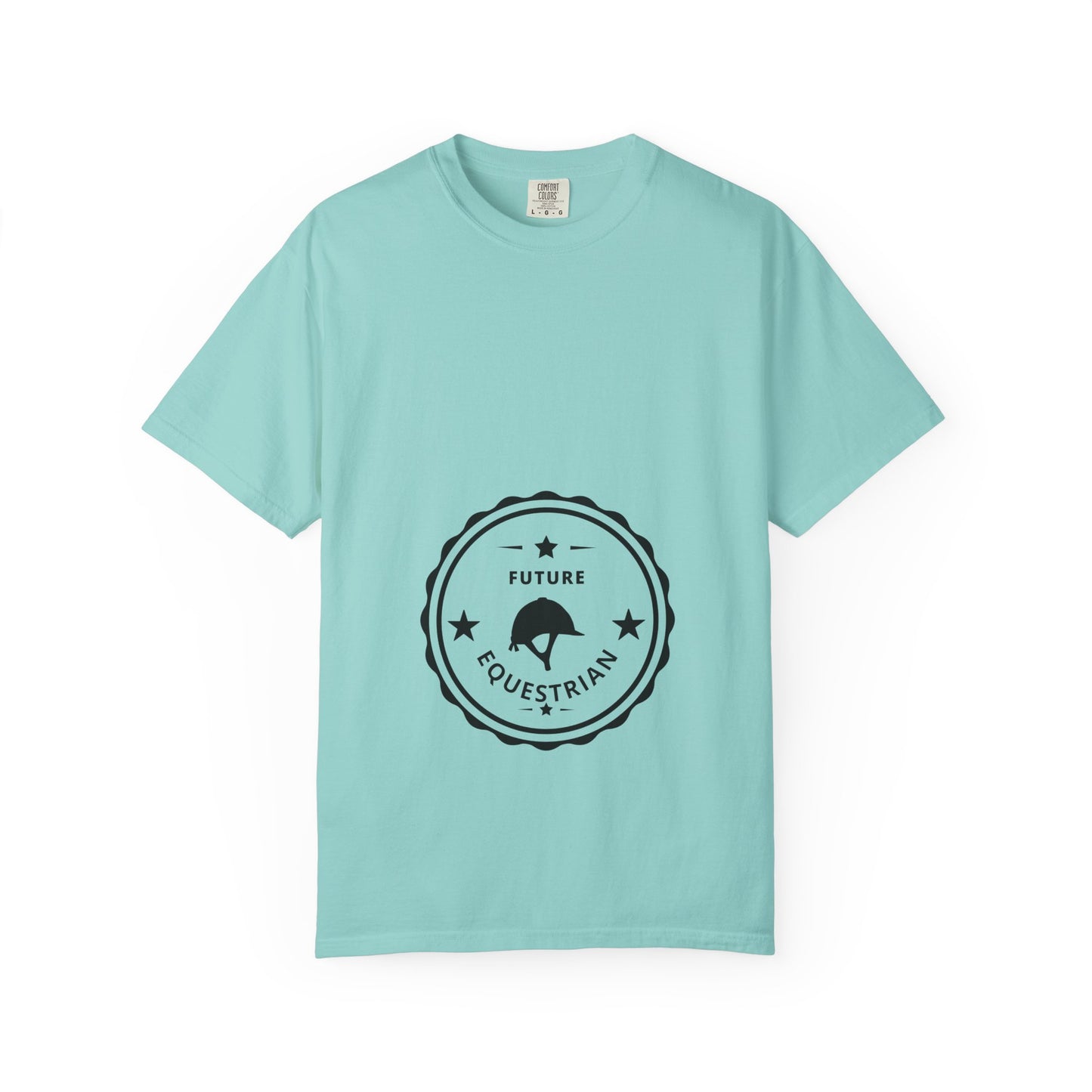 Comfort Colors "Future Equestrian" T-Shirt — Maternity English Helmet Shirt