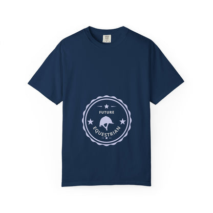 Comfort Colors "Future Equestrian" T-Shirt — Maternity English Helmet Shirt