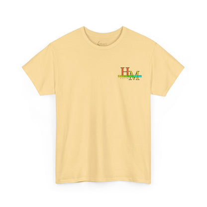 High Res Higgins Miller T with Crossed Flags, Racing-Themed Unisex Heavy Cotton Tee, Motorsports Shirt, Gift for Race Fans, Casual Wear, Unique Racing Apparel