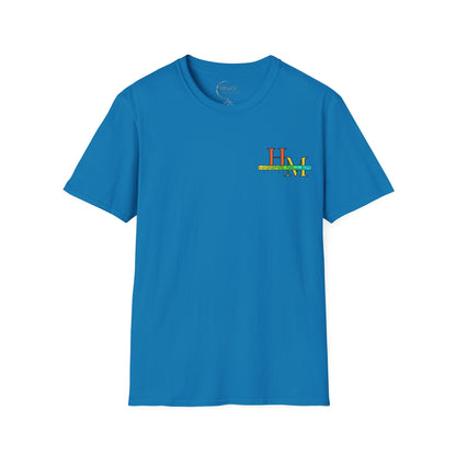 High Res Higgins Miller Soft Style T with flag, Race Day Unisex T-Shirt, Car Racing Shirt, Motorsports Apparel, Gift for Racing Fans, Casual Streetwear.