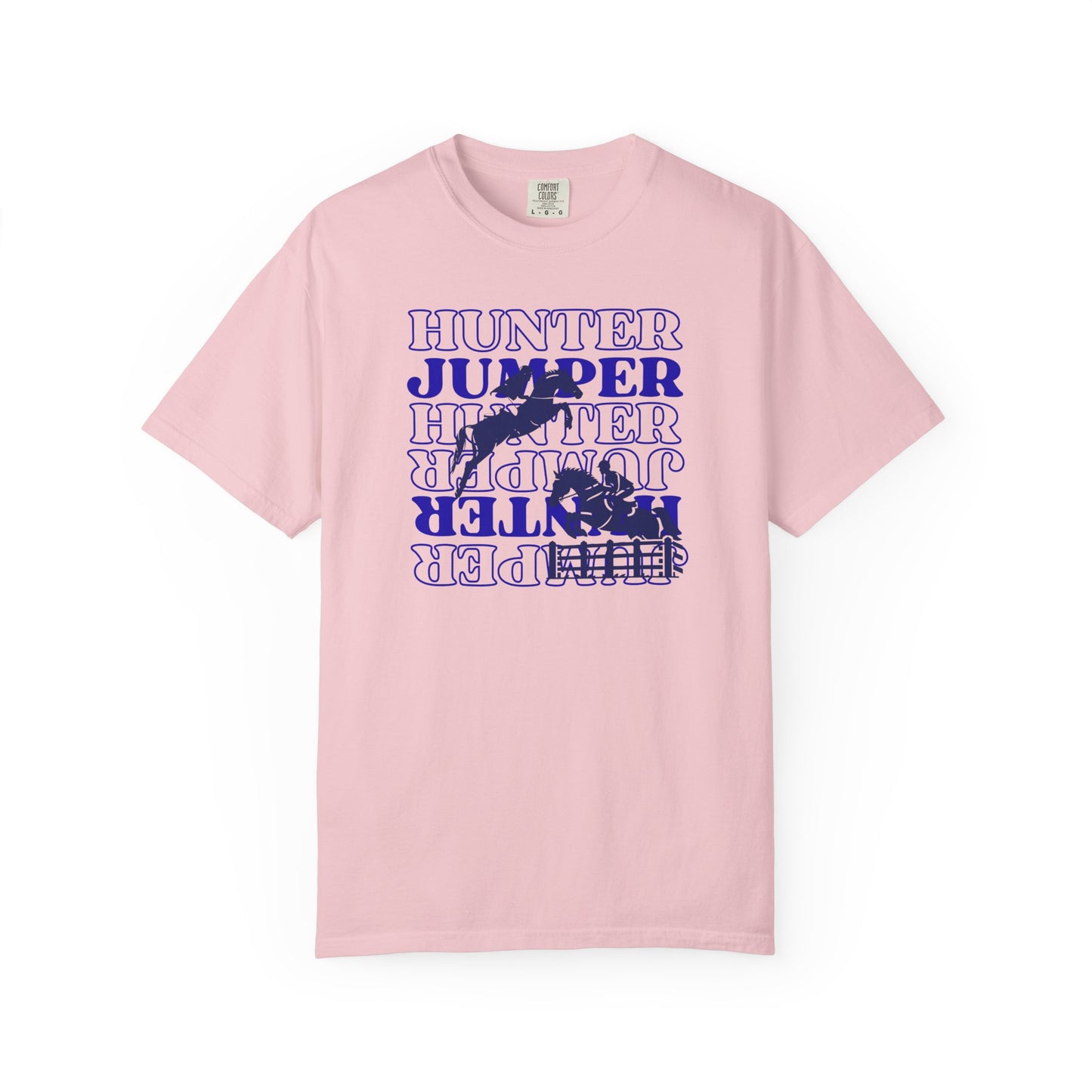 Comfort Colors Hunter Jumper Equestrian T-Shirt — Horse Jumping Graphic Tee