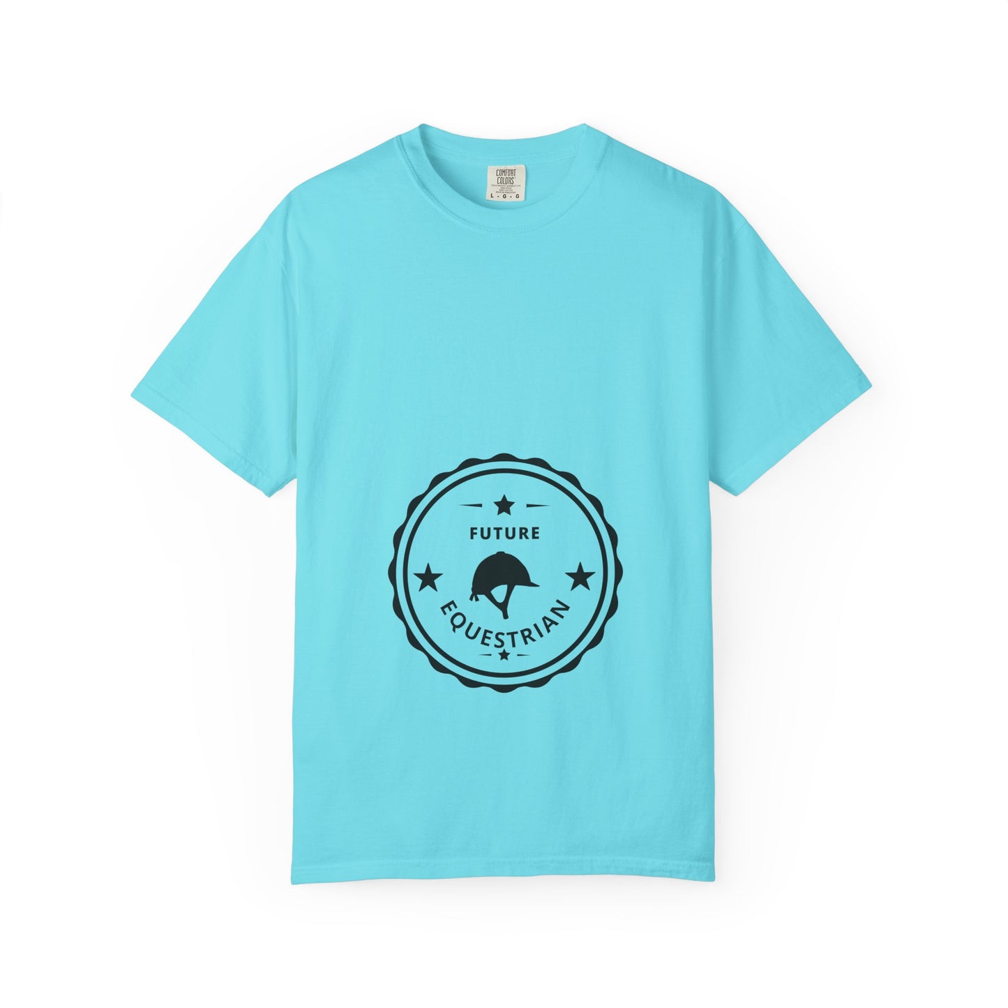 Comfort Colors "Future Equestrian" T-Shirt — Maternity English Helmet Shirt