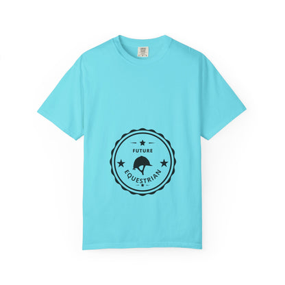 Comfort Colors "Future Equestrian" T-Shirt — Maternity English Helmet Shirt