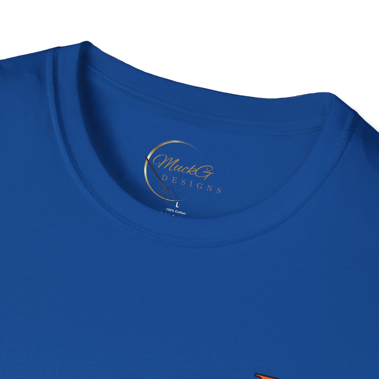 High Res Higgins Miller Soft Style T with flag, Race Day Unisex T-Shirt, Car Racing Shirt, Motorsports Apparel, Gift for Racing Fans, Casual Streetwear.
