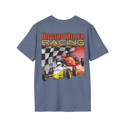 High Res Higgins Miller Custom Racing T-Shirt for Enthusiasts, Perfect Gift for Car Lovers, Unisex Racer Tee, Motorsports Apparel, Casual Wear