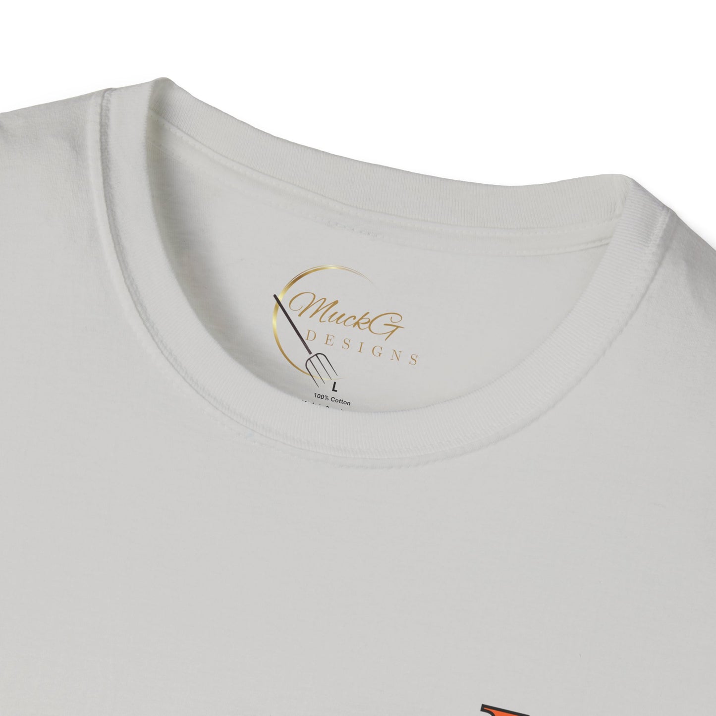 High Res Higgins Miller Soft Style T with flag, Race Day Unisex T-Shirt, Car Racing Shirt, Motorsports Apparel, Gift for Racing Fans, Casual Streetwear.