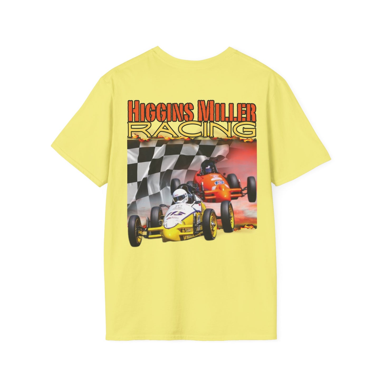 High Res Higgins Miller Custom Racing T-Shirt for Enthusiasts, Perfect Gift for Car Lovers, Unisex Racer Tee, Motorsports Apparel, Casual Wear