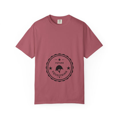 Comfort Colors "Future Equestrian" T-Shirt — Maternity English Helmet Shirt