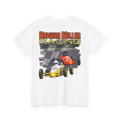 High Res Higgins Miller checkered flag T, Racing Enthusiast Heavy Cotton Tee, Unisex Cotton Tee, Motorsport Tee, Gift for Dad, Racing Fan Apparel, Racing Event Shirt