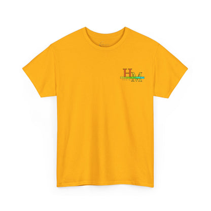 High Res Higgins Miller T with Crossed Flags, Racing-Themed Unisex Heavy Cotton Tee, Motorsports Shirt, Gift for Race Fans, Casual Wear, Unique Racing Apparel