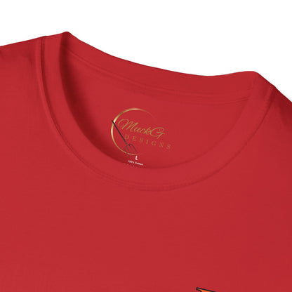 High Res Higgins Miller Soft Style T with flag, Race Day Unisex T-Shirt, Car Racing Shirt, Motorsports Apparel, Gift for Racing Fans, Casual Streetwear.