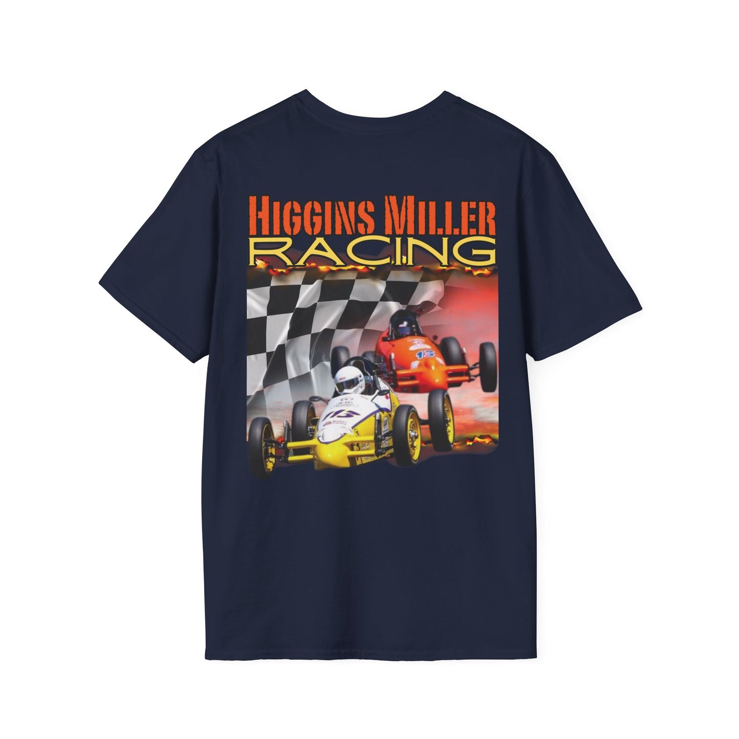 High Res Higgins Miller Custom Racing T-Shirt for Enthusiasts, Perfect Gift for Car Lovers, Unisex Racer Tee, Motorsports Apparel, Casual Wear