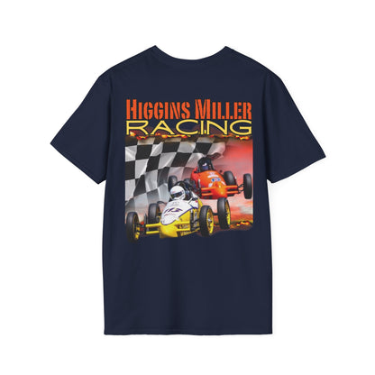High Res Higgins Miller Custom Racing T-Shirt for Enthusiasts, Perfect Gift for Car Lovers, Unisex Racer Tee, Motorsports Apparel, Casual Wear
