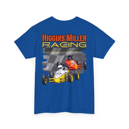 High Res Higgins Miller checkered flag T, Racing Enthusiast Heavy Cotton Tee, Unisex Cotton Tee, Motorsport Tee, Gift for Dad, Racing Fan Apparel, Racing Event Shirt