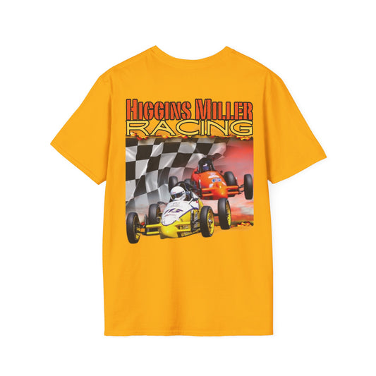 High Res Higgins Miller Custom Racing T-Shirt for Enthusiasts, Perfect Gift for Car Lovers, Unisex Racer Tee, Motorsports Apparel, Casual Wear