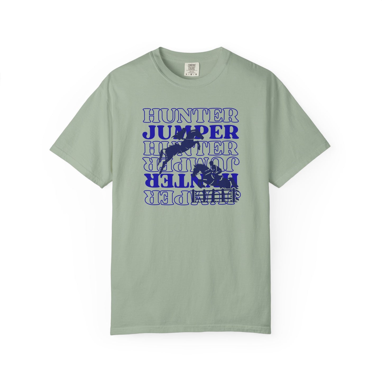 Comfort Colors Hunter Jumper Equestrian T-Shirt — Horse Jumping Graphic Tee