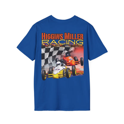 High Res Higgins Miller Custom Racing T-Shirt for Enthusiasts, Perfect Gift for Car Lovers, Unisex Racer Tee, Motorsports Apparel, Casual Wear