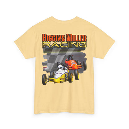 High Res Higgins Miller checkered flag T, Racing Enthusiast Heavy Cotton Tee, Unisex Cotton Tee, Motorsport Tee, Gift for Dad, Racing Fan Apparel, Racing Event Shirt