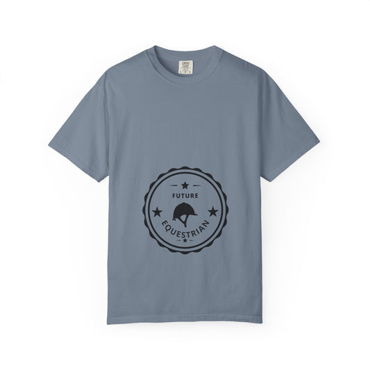Comfort Colors "Future Equestrian" T-Shirt — Maternity English Helmet Shirt
